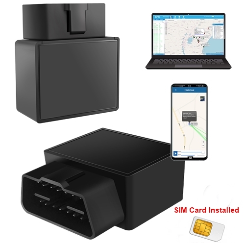 vehicle GPS tracking device for your personal or fleet vehicles. Plug-in to your vehicles obd port